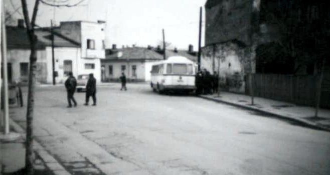 Strada Romană la intersecția cu strada G.Coșbuc în 1971