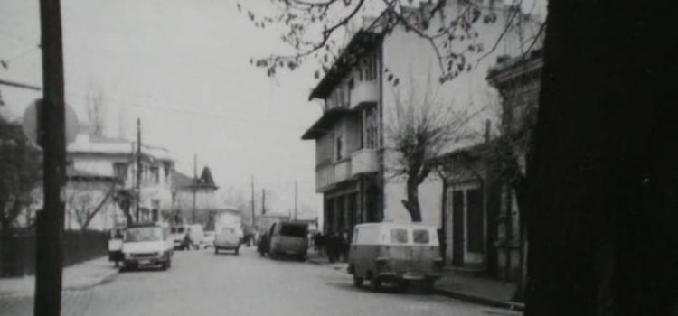 Pe strada Văleni în 1971.