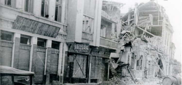 Case bombardate pe strada Ștefan cel Mare – foto 1944