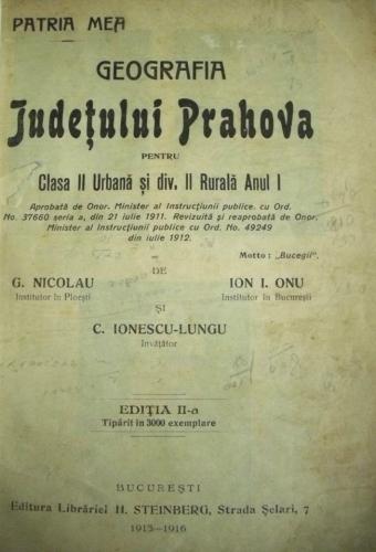 Geografia judetului Prahova – 1915